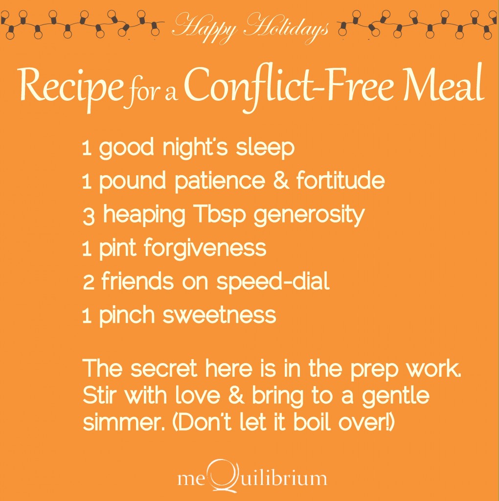 Recipe for a Conflict-Free Meal