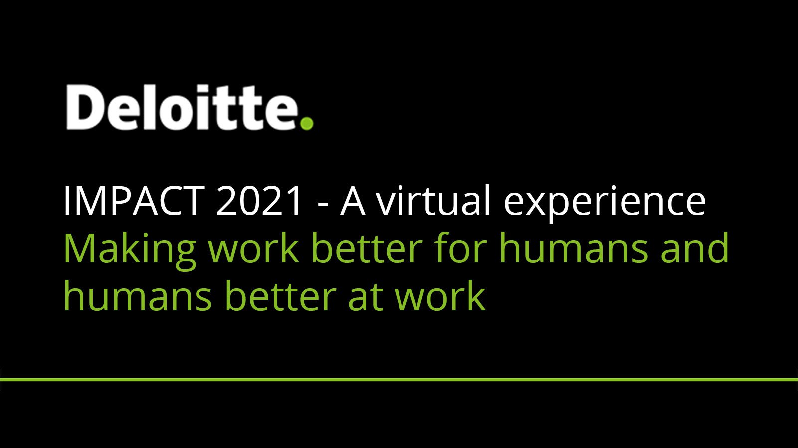 Deloitte Impact 2020