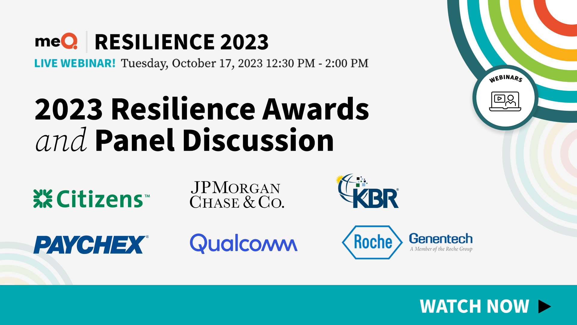 2023 Resilience Awards and Panel Discussion